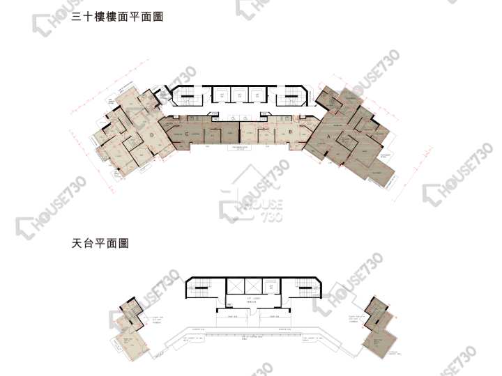 鑽嶺 平面圖 鑽嶺 30樓 樓層平面圖 - House730