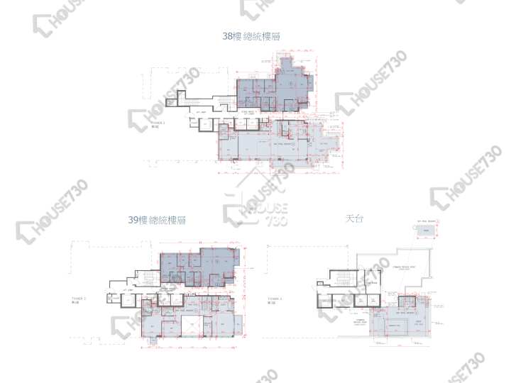 天寰 平面圖 天寰 天海匯1座 38-39樓 樓層平面圖 - House730