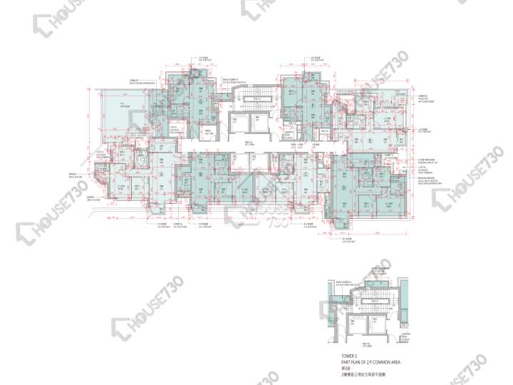The Parkside 平面圖 The Parkside 3座 1樓 樓層平面圖 - House730