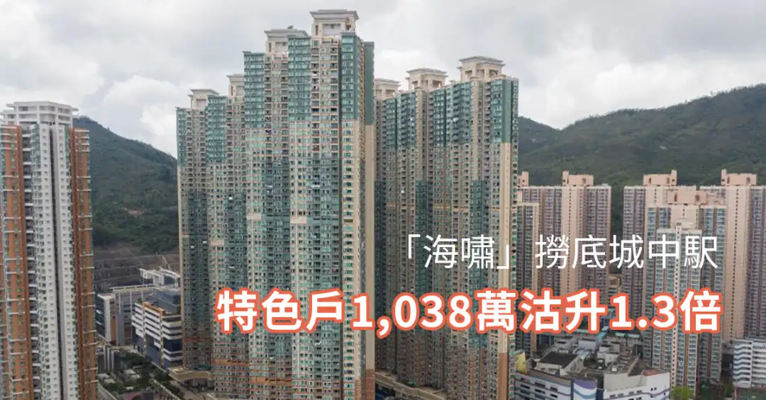 将军澳都会駅录平台特色户以1,038万元成交。