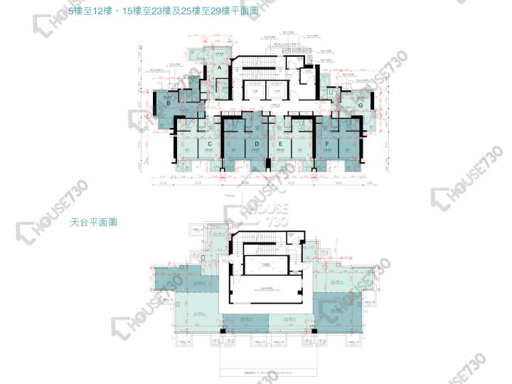 海柏匯 平面圖 海柏匯 5-12,15-23,25-27,28樓 樓層平面圖 - House730