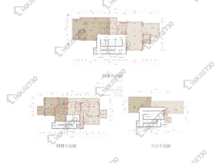 何文田山畔 平面圖 何文田山畔 2座 31樓 樓層平面圖 - House730