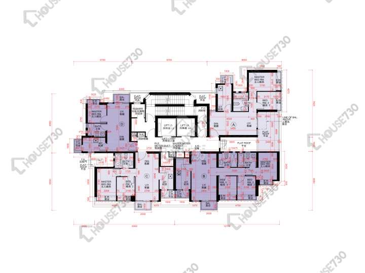 喜薈 平面圖 喜薈 3座 6樓 樓層平面圖 - House730