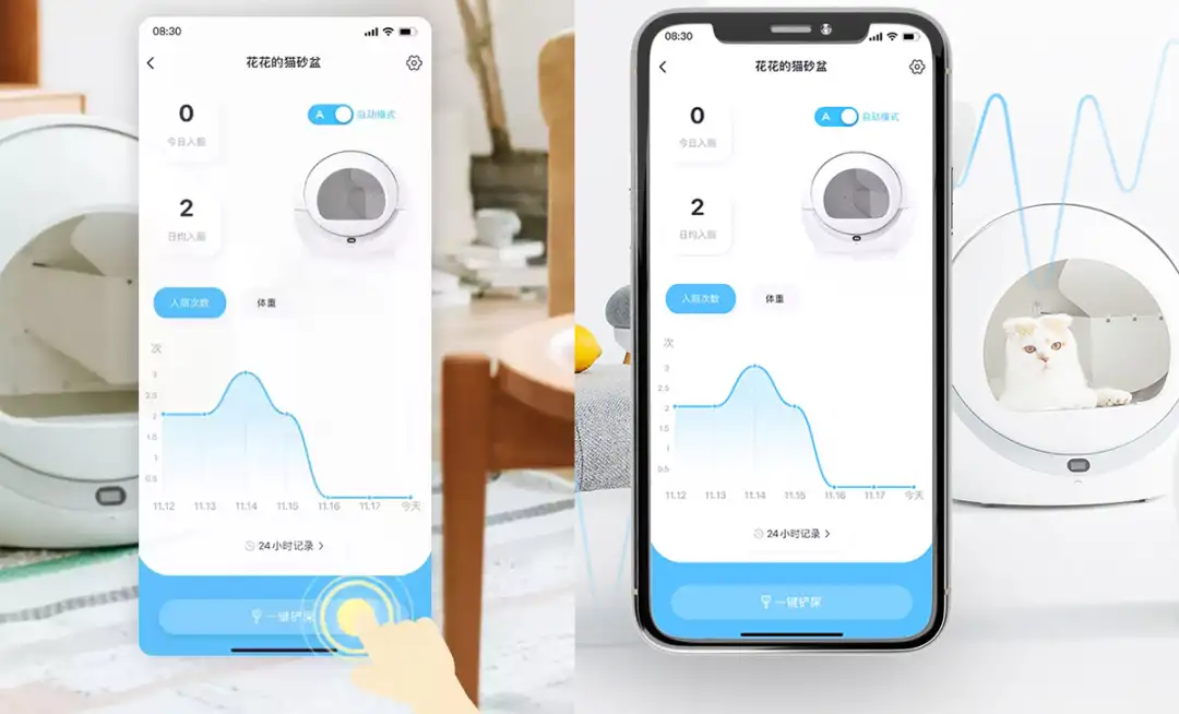 #Tech实你-铲屎官必备！智能猫砂盘自动清洁主子便便兼除臭-House730