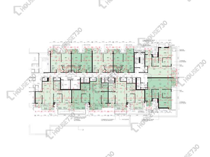 囍逸 平面圖 囍逸 2座 5樓 樓層平面圖 - House730