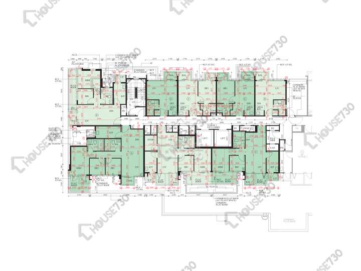囍逸 平面圖 囍逸 1座 5樓 樓層平面圖 - House730
