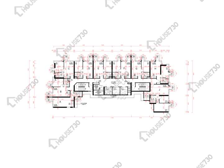 喜築 平面圖 喜築 5-12,15-23,25-28,29樓 樓層平面圖 - House730