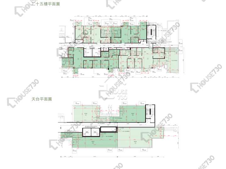囍逸 平面圖 囍逸 2座 25樓 樓層平面圖 - House730