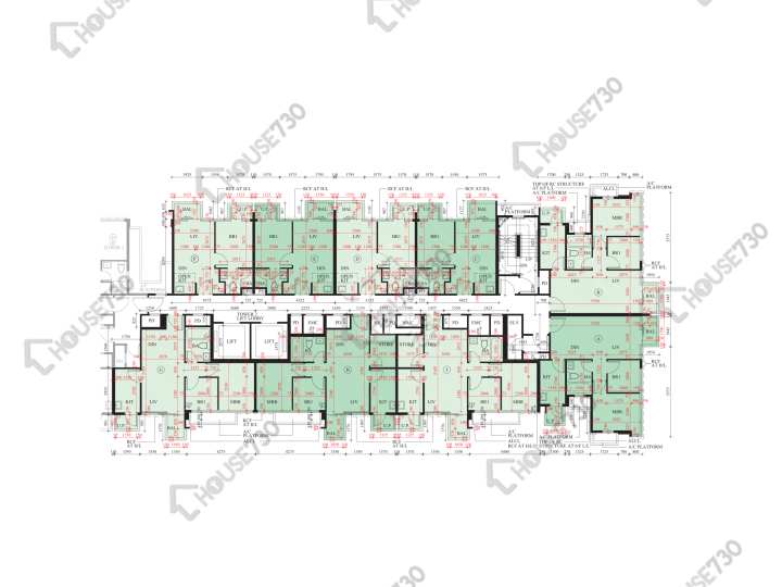 囍逸 平面圖 囍逸 2座 6-12,15-22,23樓 樓層平面圖 - House730