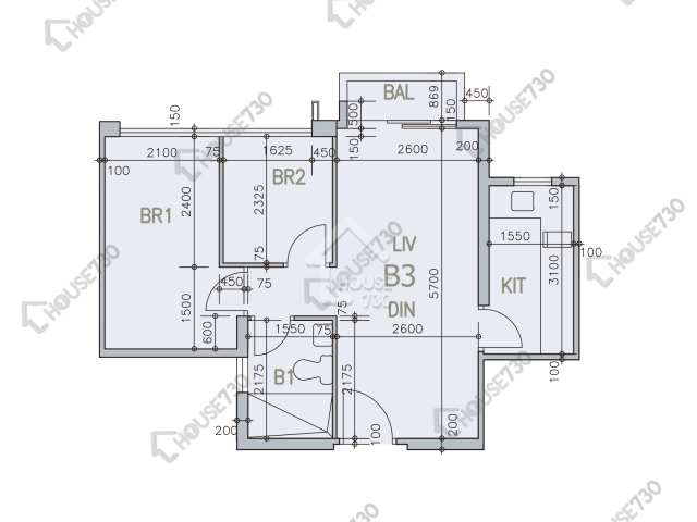Yuen Long South New Development Area PARK VILLA Unit Floor Plan 2期 柏逸-1座-B3室 House730-6606811