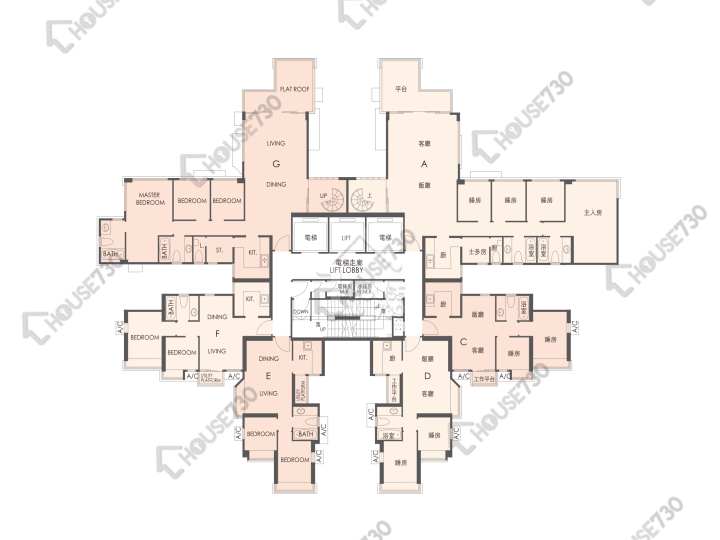 聚康山莊 平面圖 聚康山莊 5座 31樓 樓層平面圖 - House730