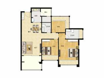 龍光玖龍臺二期 實用叁房 - House730