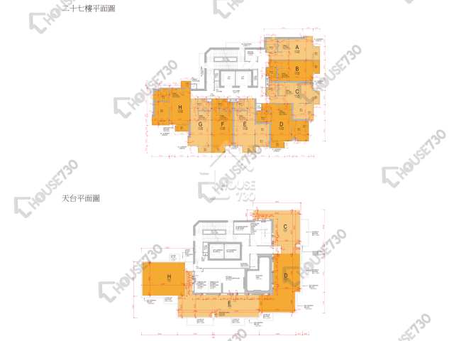 喜點 平面圖 喜點 27樓 樓層平面圖 - House730