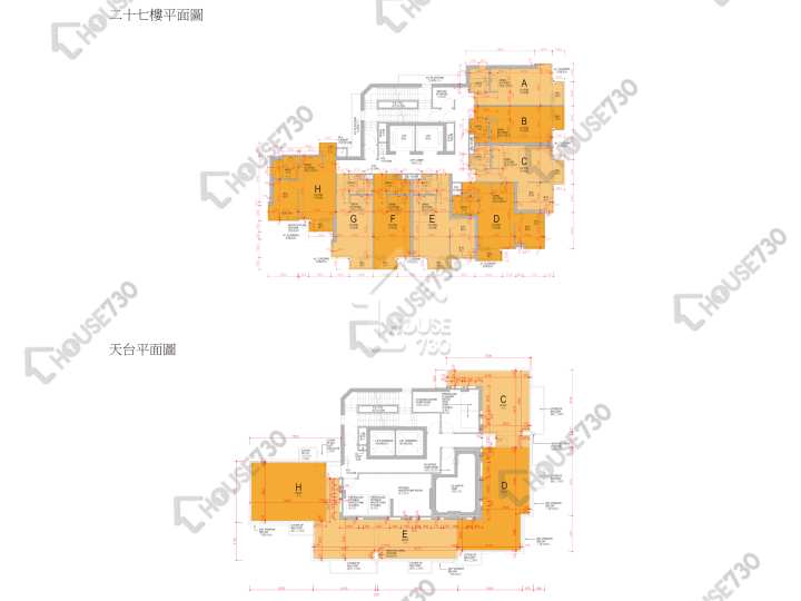 喜點 平面圖 喜點 27樓 樓層平面圖 - House730