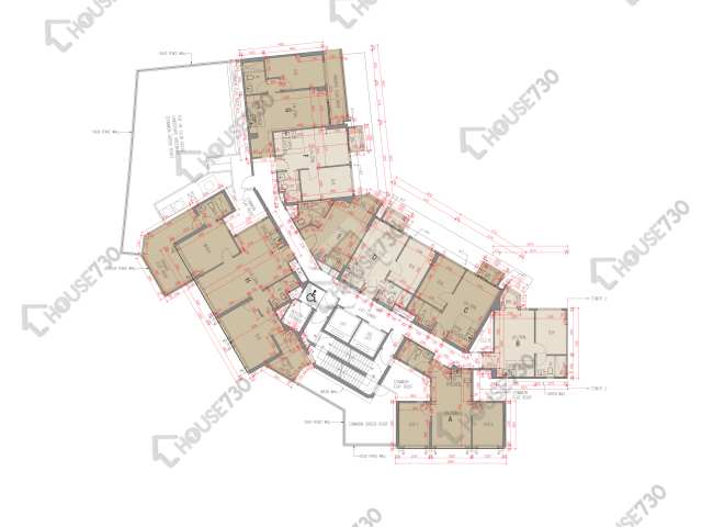 The Carmel 平面圖 The Carmel 1座 1樓 樓層平面圖 - House730