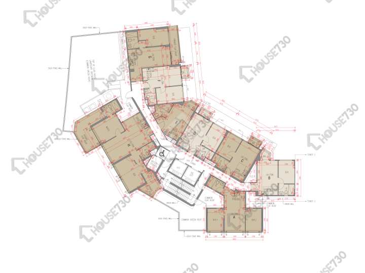 The Carmel 平面圖 The Carmel 1座 1樓 樓層平面圖 - House730