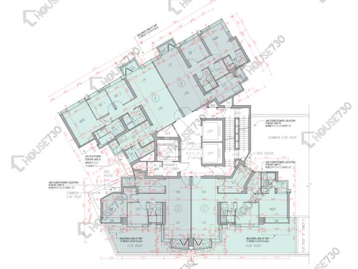 柏傲山 平面圖 柏傲山 3座 6樓 樓層平面圖 - House730