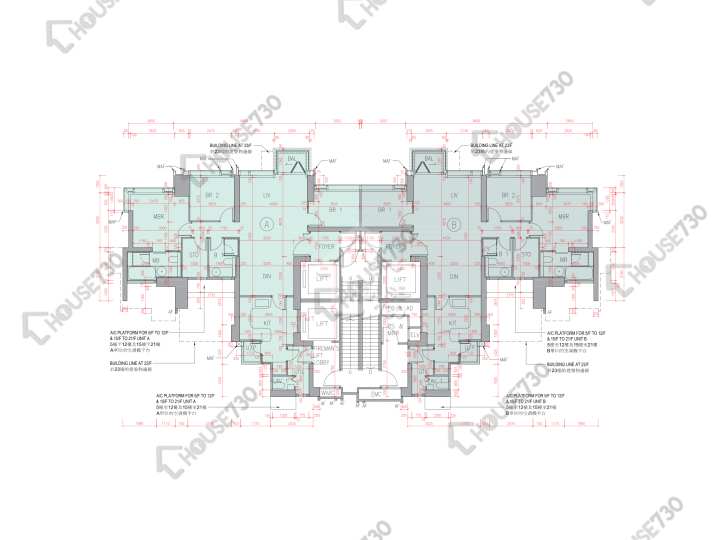 柏傲山 平面圖 柏傲山 2座 5-12,15-20,21樓 樓層平面圖 - House730
