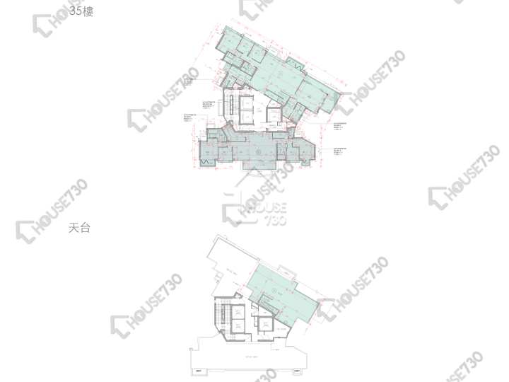 柏傲山 平面圖 柏傲山 5座 35樓 樓層平面圖 - House730