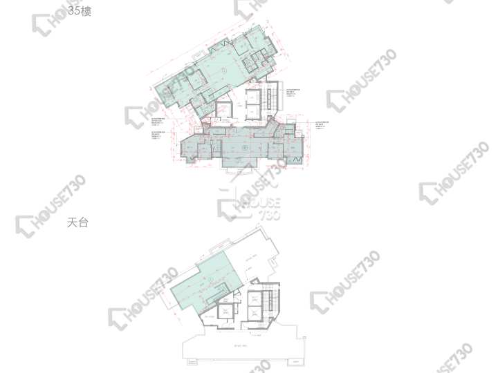 柏傲山 平面圖 柏傲山 3座 35樓 樓層平面圖 - House730