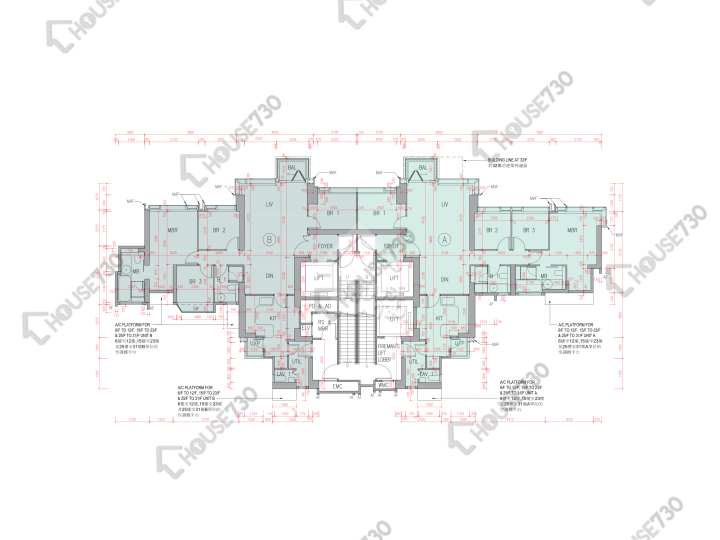 柏傲山 平面圖 柏傲山 6座 6-12,15-21,23,25-30,31樓 樓層平面圖 - House730