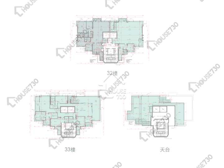 柏傲山 平面圖 柏傲山 1座 32樓 樓層平面圖 - House730