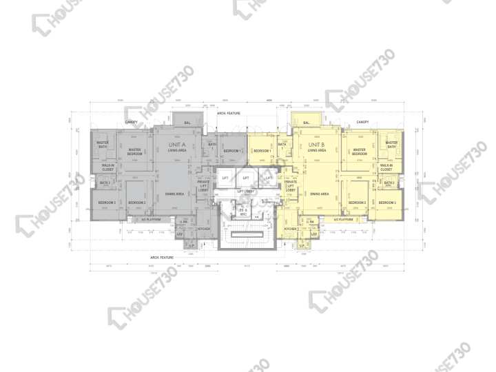 Mount Vienna 平面圖 Mount Vienna 3,5,6樓 樓層平面圖 - House730