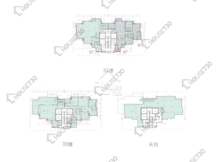柏傲山 平面圖 柏傲山 2座 32樓 樓層平面圖 - House730