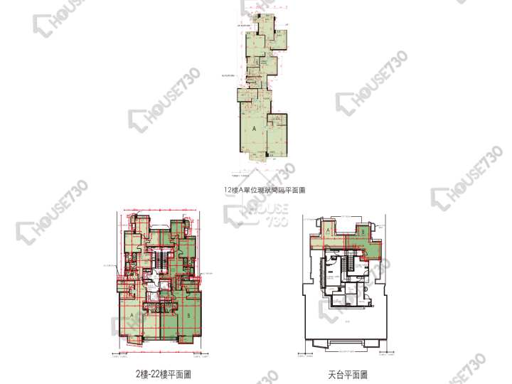 君柏 平面圖 君柏 6座 2-3,5-12,15-21,22樓 樓層平面圖 - House730