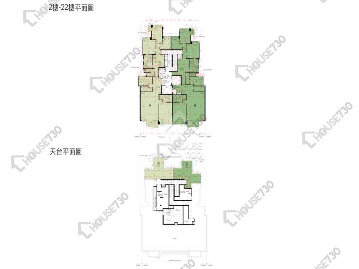 君柏 平面圖 君柏 5座 2-3,5-12,15-21,22樓 樓層平面圖 - House730