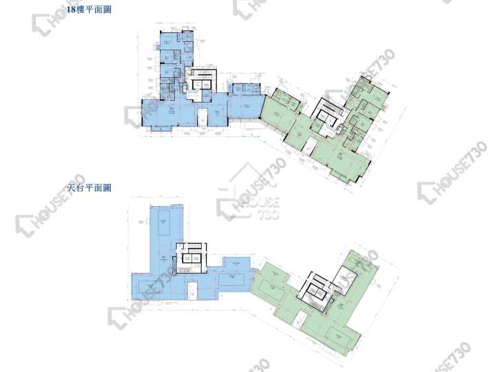 逸璟.龍灣 平面圖 逸璟.龍灣 1座 18樓 樓層平面圖 - House730