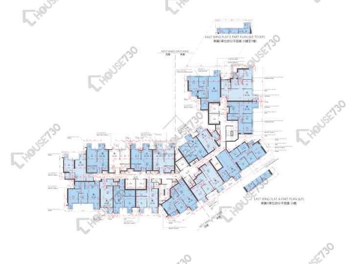 睿峰 平面圖 睿峰 東翼 6-12,15,16樓 樓層平面圖 - House730