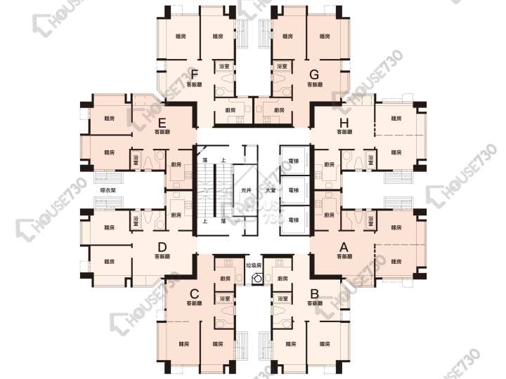 上水中心 平面圖 上水中心 2座 7-8樓 樓層平面圖 - House730