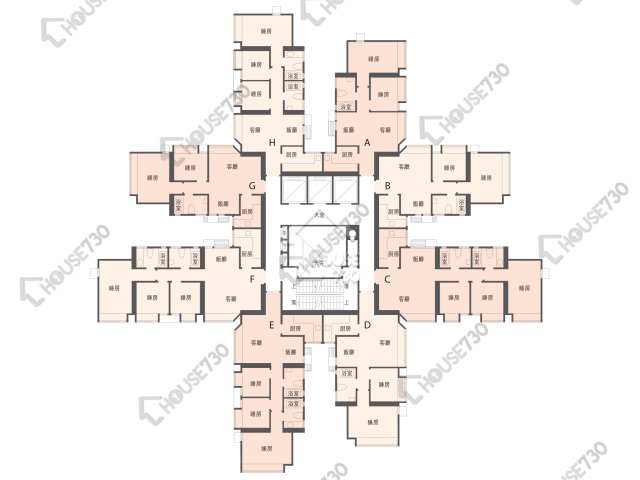 慧豐園 平面圖 慧豐園 1座 2-32樓 樓層平面圖 - House730