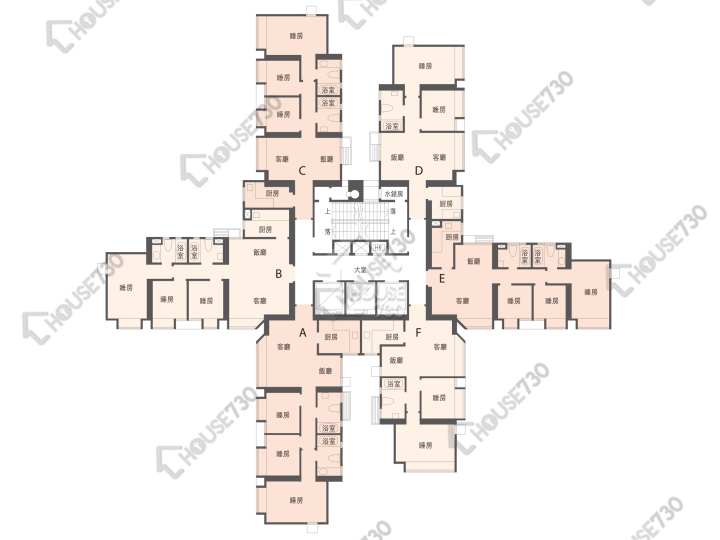 慧豐園 平面圖 慧豐園 3座 2樓 樓層平面圖 - House730