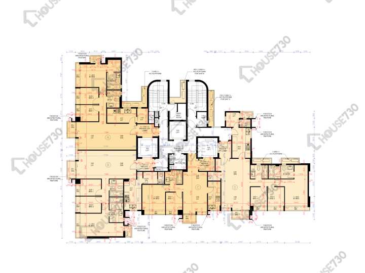傲名 平面圖 傲名 5-12,15-16,17樓 樓層平面圖 - House730