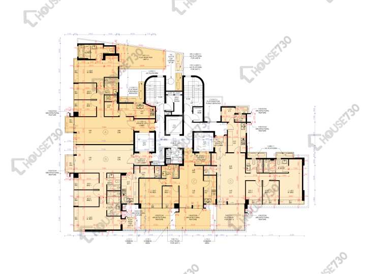傲名 平面圖 傲名 2樓 樓層平面圖 - House730