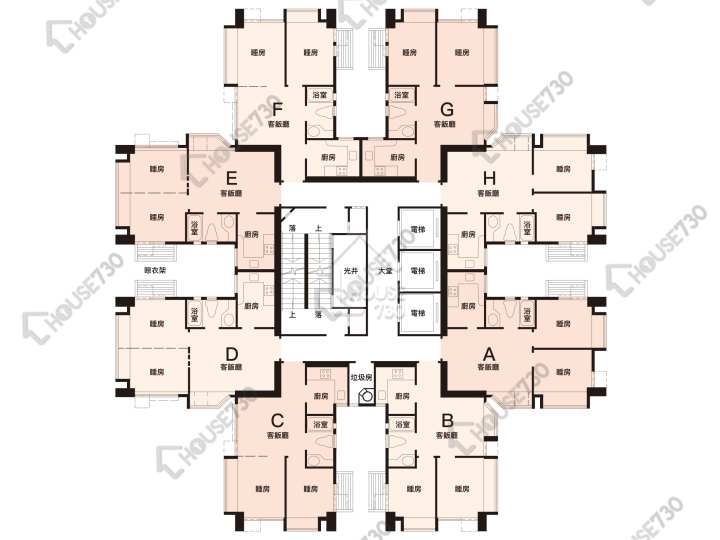 上水中心 平面圖 上水中心 1座 1-5樓 樓層平面圖 - House730