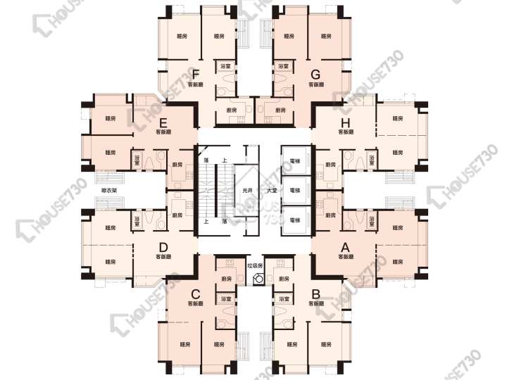 上水中心 平面圖 上水中心 2座 6樓 樓層平面圖 - House730