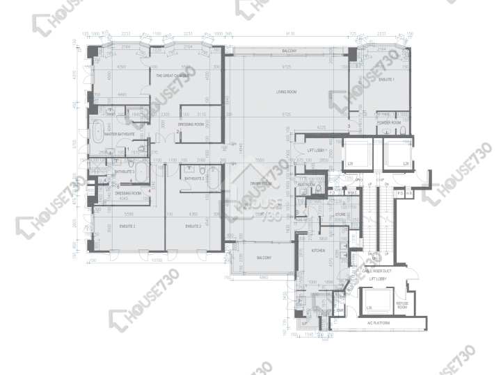Mount Nicholson 平面圖 Mount Nicholson 2期 B座 11樓 樓層平面圖 - House730