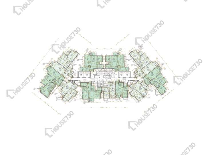 尚.珒溋 平面圖 尚.珒溋 2座 6-12,15,16樓 樓層平面圖 - House730