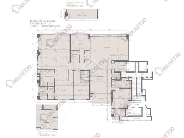 Mount Nicholson 平面圖 Mount Nicholson 3期 D座 6-11樓 樓層平面圖 - House730