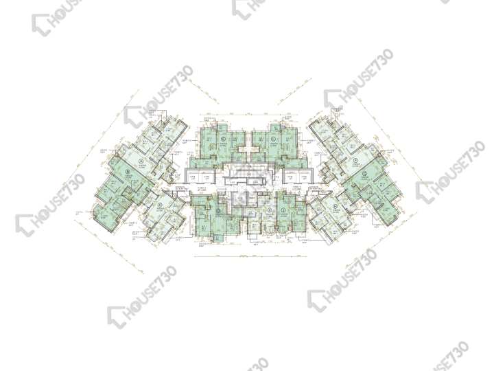 尚.珒溋 平面圖 尚.珒溋 2座 18-23,25-33,35-37,38樓 樓層平面圖 - House730