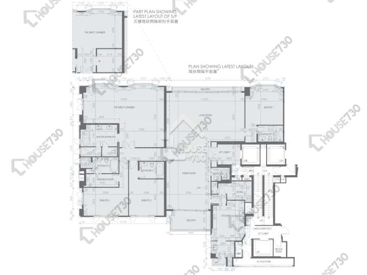 Mount Nicholson 平面圖 Mount Nicholson 2期 B座 5-9樓 樓層平面圖 - House730