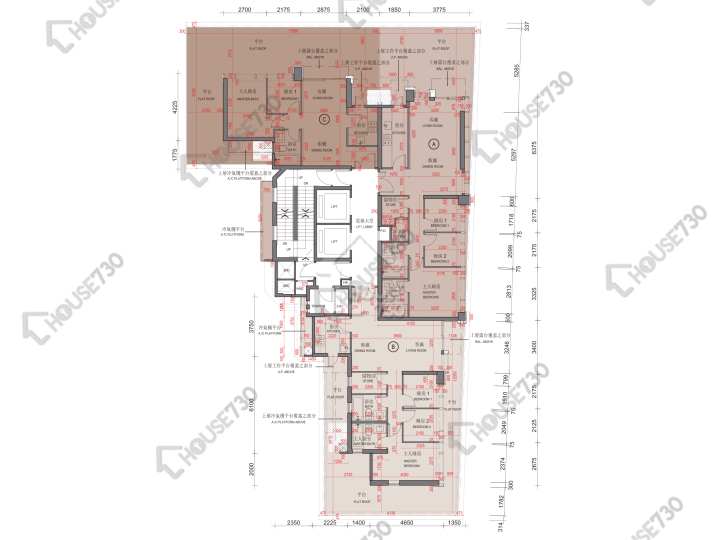 Kensington Hill 平面圖 Kensington Hill 6樓 樓層平面圖 - House730