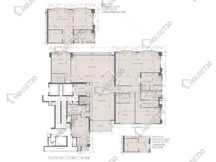Mount Nicholson 平面圖 Mount Nicholson 3期 C座 5-11樓 樓層平面圖 - House730