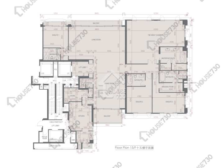 Mount Nicholson 平面圖 Mount Nicholson 3期 C座 15樓 樓層平面圖 - House730