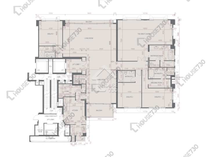 Mount Nicholson 平面圖 Mount Nicholson 3期 C座 12樓 樓層平面圖 - House730