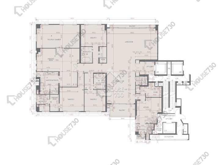 Mount Nicholson 平面圖 Mount Nicholson 3期 D座 3樓 樓層平面圖 - House730