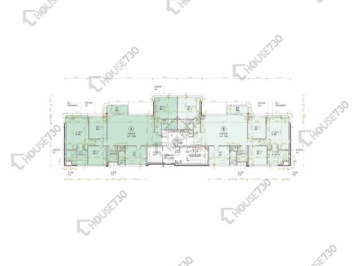 尚.珒溋 平面圖 尚.珒溋 低座E座 3,5樓 樓層平面圖 - House730